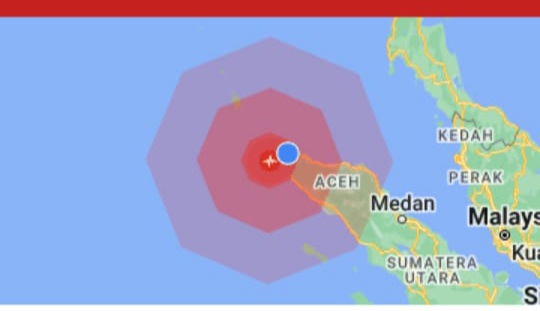 Breaking News Gempabumi 5 5 SR Guncang Banda Aceh Komparatif ID