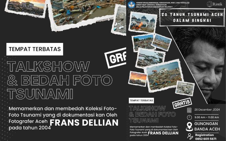 Frans Dellian Gelar Pameran Foto 20 Tahun Tsunami Aceh Komparatif ID