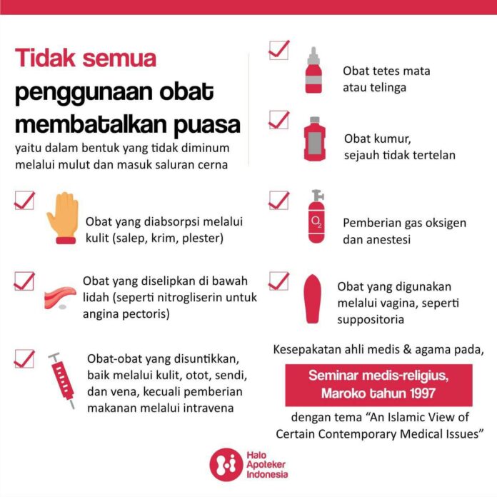 7 Obat Tidak Membatakan puasa