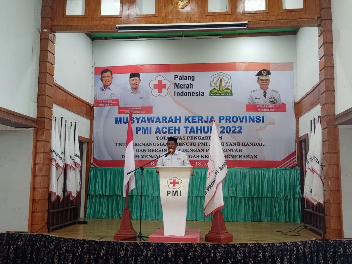 Ketua PMI Aceh di pembukaan Mukerprov 2022