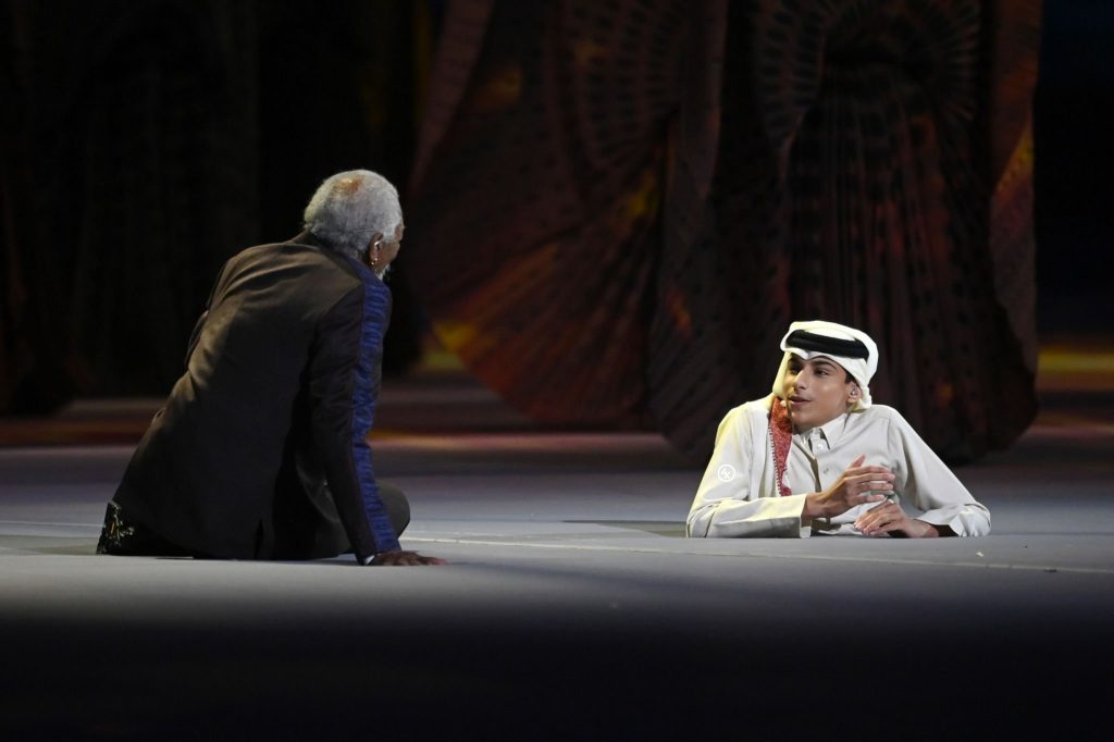 Ghanim Al Muftah, sang pembaca ayat suci Al Quran di opening ceremony Piala Dunia Qatar 2022. Foto: ghanimalmuftah.org