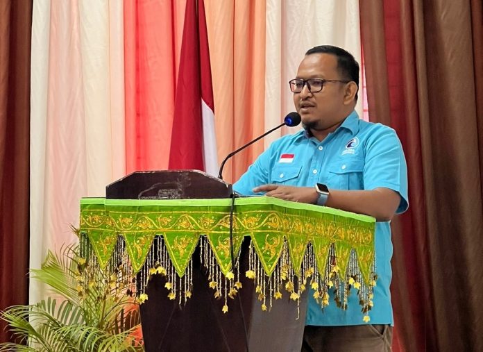 Ketua panitia Rakorwil partai Gelora Provinsi Aceh Muhammad Sufri mengatakan acara tersebut diikuti perwakilan 15 DPD Dapil DRI RI Aceh 1. Foto: Ist.