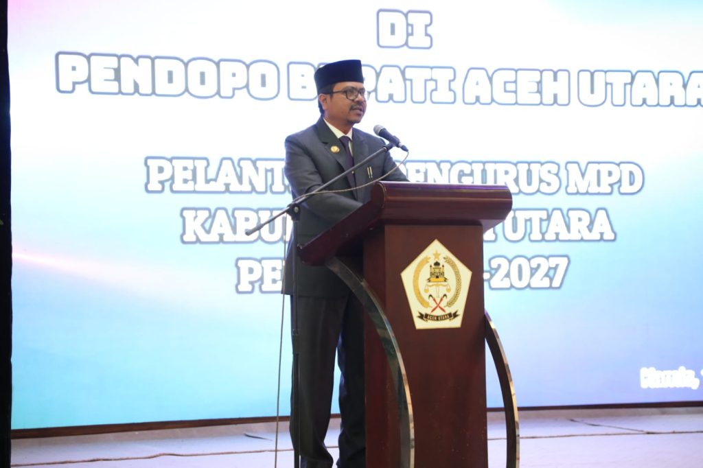 Pj Bupati Aceh Utara Sebut MPD diisi orang yang tepat. Foto: Komparatif.ID/Fuad Saputra.