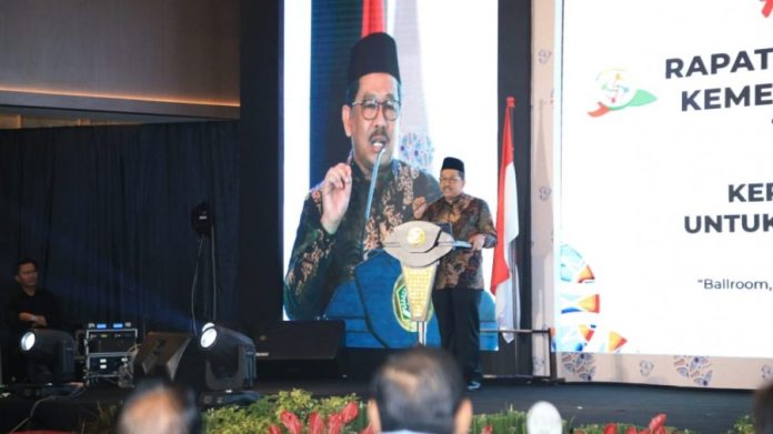 Wamenag Zainut Tauhid Sa'adi sebut isu fanatisme kelompok di tahun politik harus diwaspadai, Minggu (5/2/2023). Foto: Ist.