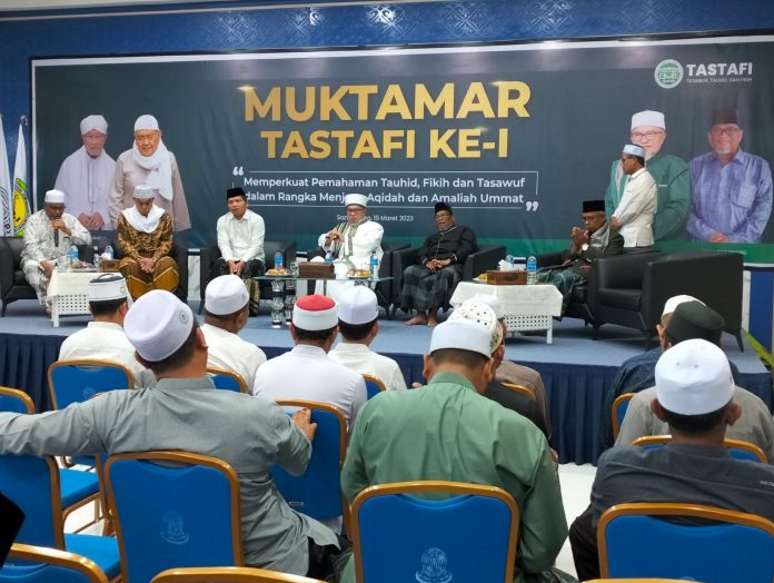 Majelis Tastafi gelar muktamar pertama di Dayah Mudi Mesra, Minggu (19/3/2023). Foto: HO for Komparatif.ID.