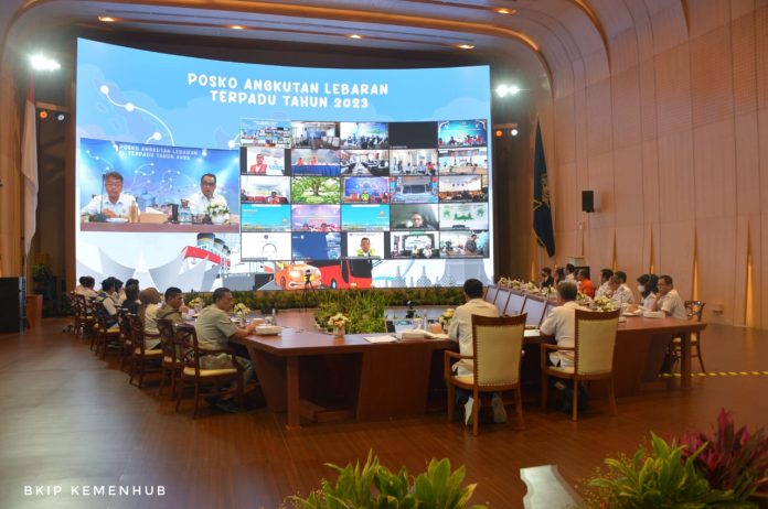 Posko Angkutan Lebaran Terpadu 2023 Kementerian Perhubungan. Foto: BKIP Kemenhub.