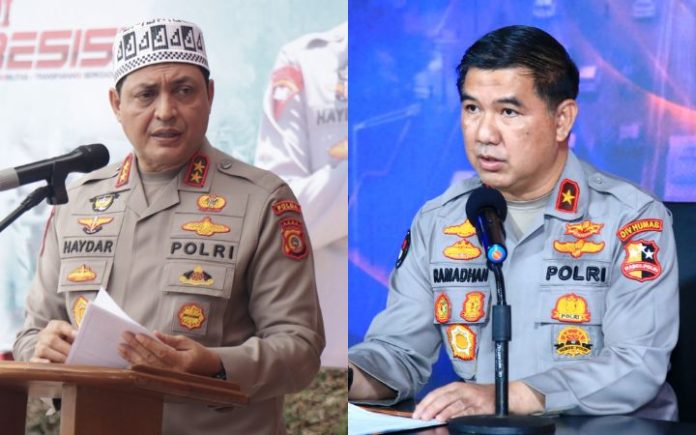 Kepala Biro Penerangan Masyarakat Divisi Humas Polri Brigjen Ahmad Ramadhan mengatakan Polri kembali melakukan rotasi dan mutasi jabatan, termasuk jabatan Kapolda Aceh Irjen Ahmad Haydar yang memasuki persiapan pensiun. Foto: Ho for Komparatif.ID.