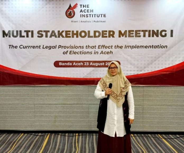Muazzinah Gibran di tengah pragmatisme kaderisasi Parpol, Direktur The Aceh Institute dan Kaprodi Ilmu Administrasi Negara FISIP UIN Ar-Raniry Banda Aceh Muazzinah B.Sc., MPA. Foto: Ho for Komparatif.ID.