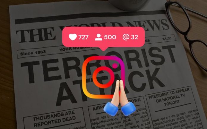 Meta meminta maaf usai menyebut user Palestina sebagai teroris di bio profil instagram mereka. Ilustrasi: Komparatif.ID.