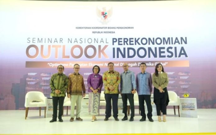 Sri Mulyani Optimis Pertumbuhan Ekonomi Stabil pada 2024, Seminar Nasional Outlook Perekonomian Indonesia 2024 di Jakarta, Jumat (22/12/2023). Foto: Kemenkeu.