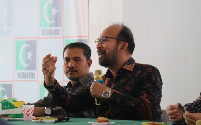 KAHMI Aceh Respon Dinamika Pembangunan dengan BAIS Koordinator Presidium KAHMI Aceh Prof. Syamsul Rijal. Foto: Komparatif.ID/Muhajir Juli.