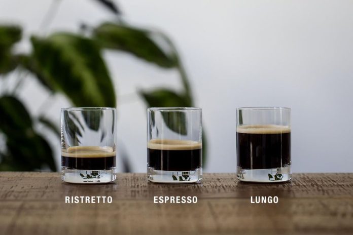 Ristretto, espresso, lungo