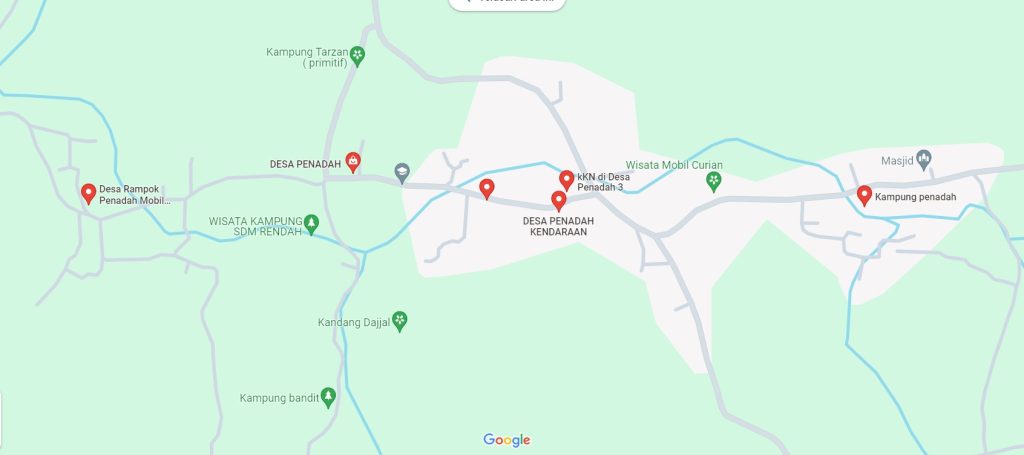 Usai Pemilik Rental Tewas, Kawasan Sukolilo Ditandai Kampung Maling di Gmaps Peta Desa Sumbersoko, Kecamatan Sukolilo di Google Maps (Gmaps). Foto: Komparatif.ID/Fuad Saputra.