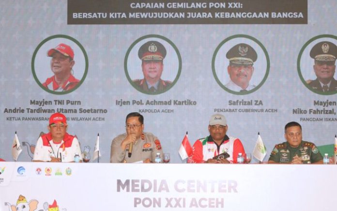 Panwasrah PON XXI Apresiasi Pelaksanaan PON di Wilayah Aceh Panwasrah PON XXI sebut pelaksanaan PON di wilayah Aceh berjalan sukses. Foto: MC PON.