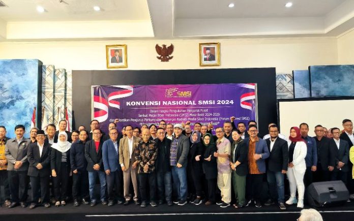 SMSI Kukuhkan Pengurus Forum Pemred Konvensi Nasional SMSI Pusat 2024. Foto: HO for Komparatif.ID.