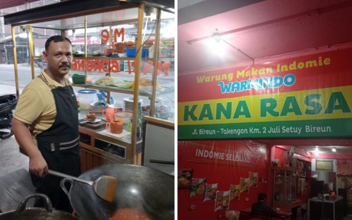 Cek Rull, Nasi Goreng, dan Dedikasi untuk Konsumen Kana Rasa Mie dan Nasi Goreng Cek Rull di Kedai Simpang Jagong, Juli, Bireuen. Foto: Dok. khairul alias Cek Rull.