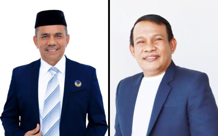 Yah Fud (3) NasDem Tunjuk Yah Fud Sebagai Wakil Ketua DPRA, Nurchalis Ketua Fraksi Saifuddin Muhammad alias Yah Fud (kiri), dan Nurchalis SP, M.Si (kanan). Foto: HO for Komparatif.ID.