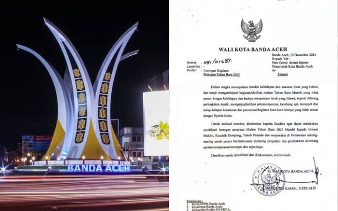Pemko Banda Aceh Larang Perayaan Tahun Baru Pemko Banda Aceh larang perayaan malam tahun baru. Foto: Komparatif.ID.