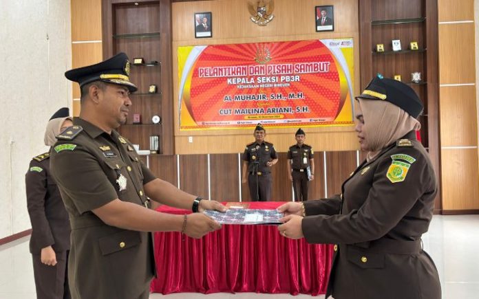 Kejari Bireuen (6) Kajari Bireuen Lantik Kepala Seksi Pemulihan Aset dan Barang Bukti