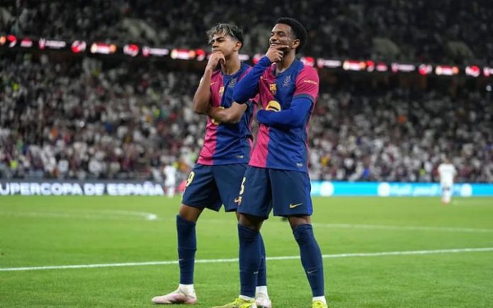 Barcelona Rengkuh Trofi Supercopa Usai Bantai Real Madrid di Jeddah