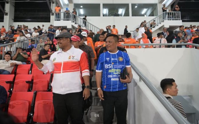 Pj Gub Aceh Safrizal ZA Persiraja Dilibas PSPS, Safrizal: Jangan Patah Semangat!