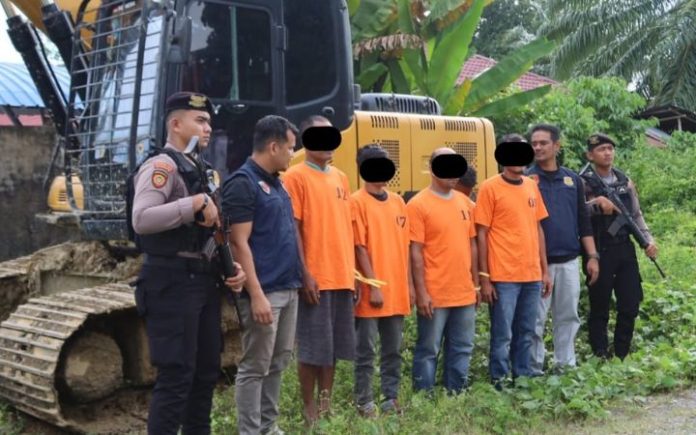Tambang Ilegal di Beutong Digerebek, Ekskavator dan Emas Disita
