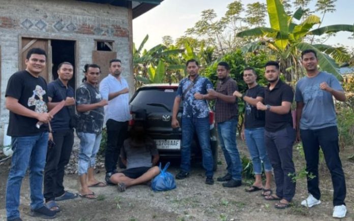 Lembah Seulawah Baru lima hari bebas dari LP Kajhu, residivis asal Lembah Seulawah kembali ditangkap polisi. Foto: Polresta Banda Aceh.