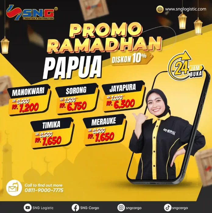 Sambut Ramadan, SNG Cargo Berikan Promo Diskon Ongkir 10%
