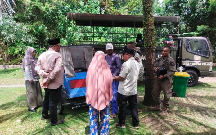 Satpol PP Aceh Jaya Amankan Pengemis Musiman Jelang Ramadan