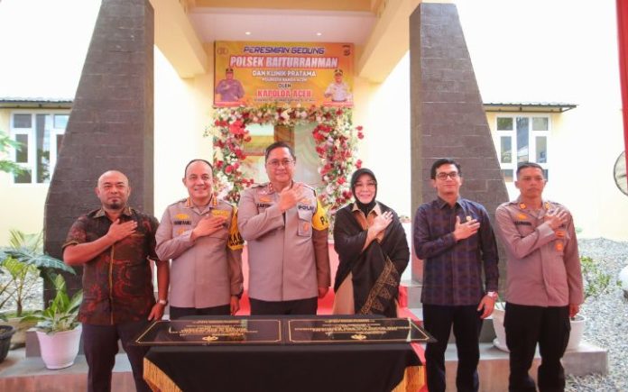 Peresmian Polsek Baiturrahman Kapolda Resmikan Mako Polsek Baiturrahman Senilai Rp7,4 M