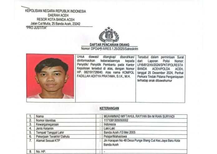 miftahul rayyan dpo