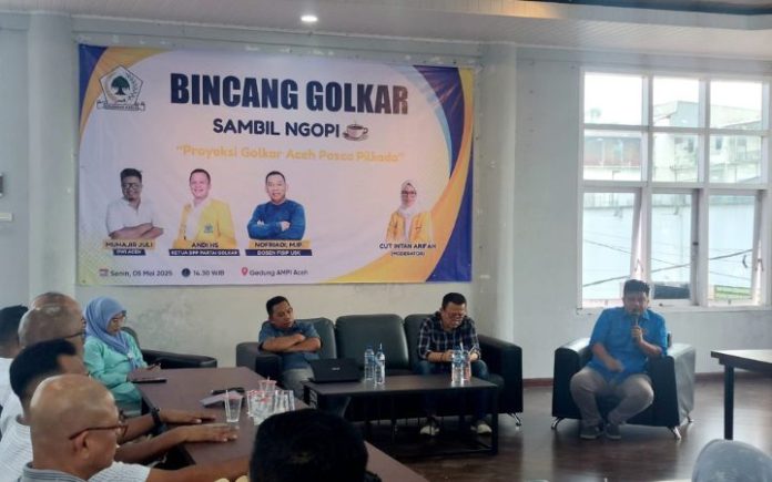 Diskusi Golkar Aceh Rakyat Kecil Tak Ada Yang Bela, Golkar Harus Ambil Peran