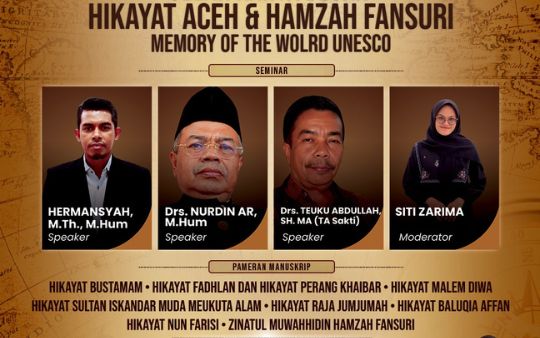 Khauri Hikayat Aceh MaSA Bakal Tampilkan Hikayat Aceh & Hamzah Fansuri, Ini Jadwalnya