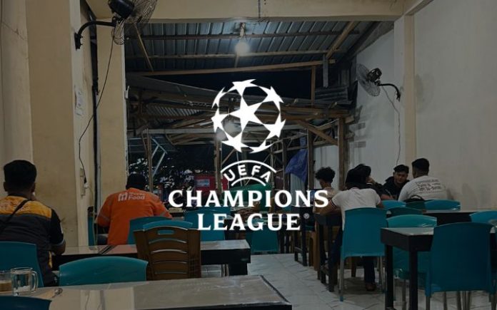 Gara-gara Nobar Liga Champion, Warkop di Banda Aceh Kena Denda 150 Juta Salah satu warkop di Simpang BPKP, Banda Aceh. Foto: Komparatif.ID/Fuad Saputra.