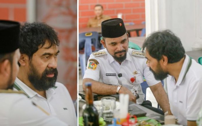 Pulang dari Singapura, Mualem Seruput Sup Hangat Bersama Bupati Aceh Timur