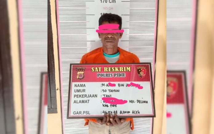 Seorang Pria di Pidie Perkosa Anak Tirinya Sejak 2022