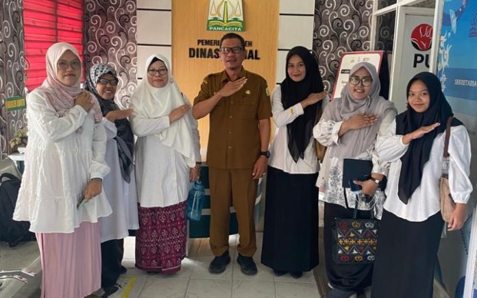 Dinsos Aceh Dinas Sosial Aceh Terima 2 Mahasiswi Magang dari PMI UIN Ar-Raniry