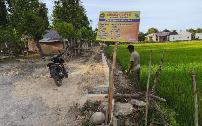 Warga Tumpok 40 Protes Proyek Talud & Box Culvert Dibangun Asal Jadi
