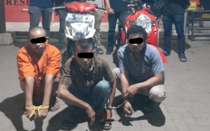 pencuri sepeda motor dan penadah Pencuri Sepeda Motor dan 2 Penadah Diciduk Satreskrim Polresta Banda Aceh