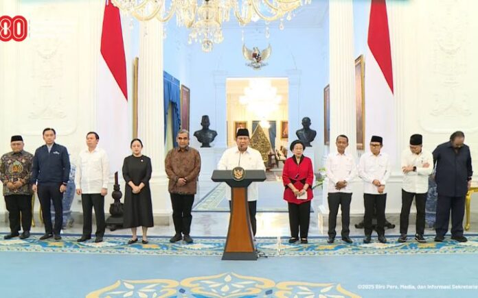 Keterangan pres Prabowo bersama Pimpinan parpol Tanggapi Kondisi Terkini, Prabowo Singgung Dugaan Makar dan Terorisme