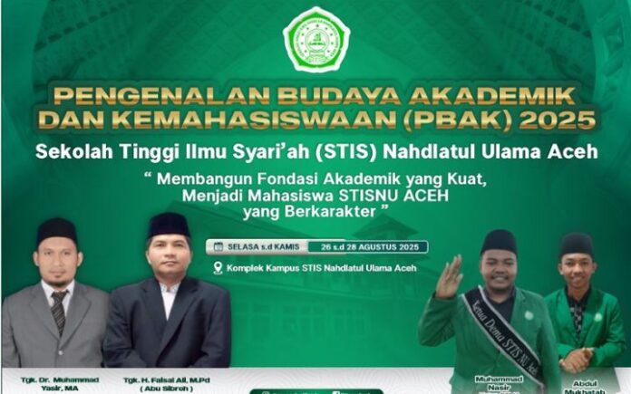 STISNU Aceh STISNU Aceh Mulai Pengenalan Budaya Akademik Kemahasiswaan 2025