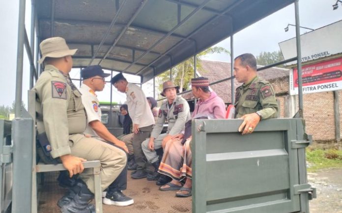Satpol PP Aceh Jaya Amankan Pengemis Catut Dayah Darul Muslim Labuhan Haji