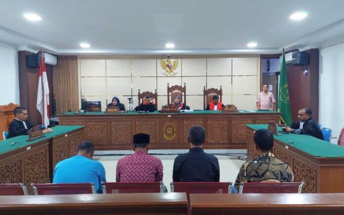 korupsi dana desa paya baro 4 Terdakwa Korupsi Dana Desa Dayah Baro Jeunieb Divonis Penjara
