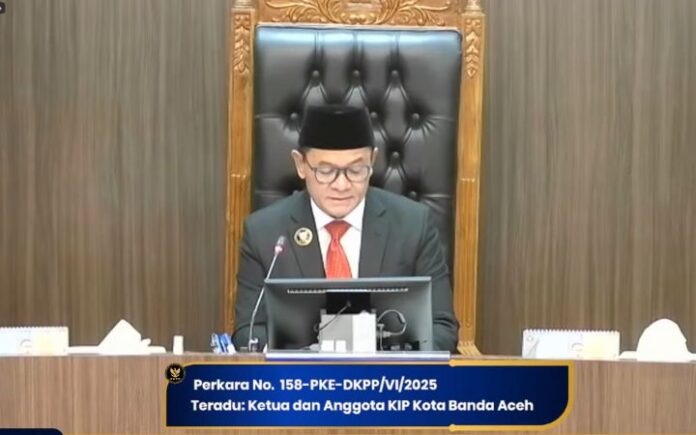 Ketua KIP Banda Aceh Diberhentikan DKPP Langgar Kode Etik, Ketua KIP Banda Aceh Diberhentikan DKPP