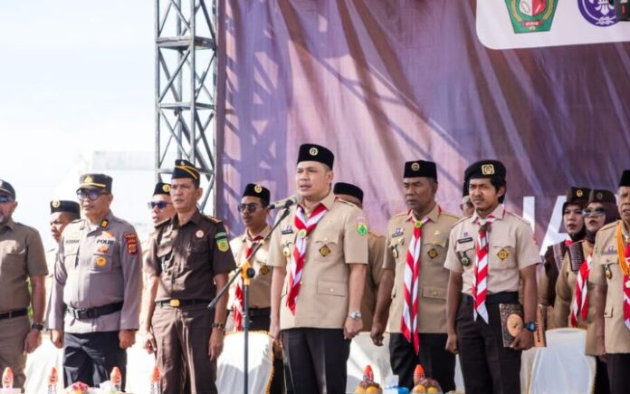 Wakil Bupati Pidie Pimpin Upacara HUT Pramuka ke-64