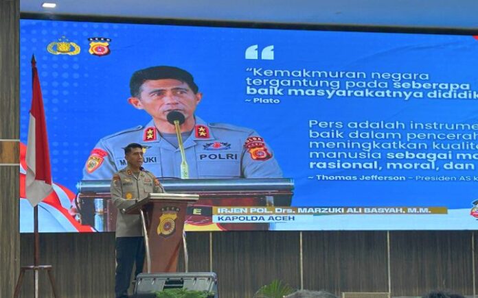 Kapolda Aceh Irjen Marzuki Ali Basyah Kapolda Aceh Ingatkan Influencer: Jangan Asal Sebar Informasi, Cek dan Recheck Dulu