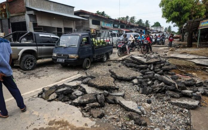 Bireuen Mulai Surut, Kondisi Banjir di Bireuen Dari Bireuen ke Lhokseumawe Tak Bisa Dilalui