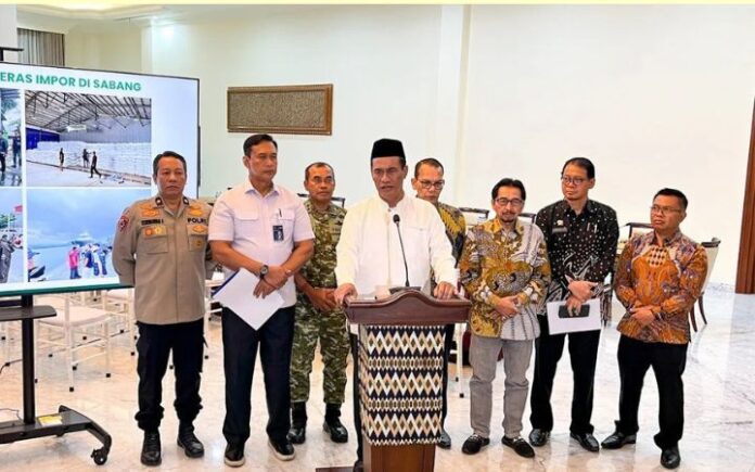 Sudah Kantongi Izin BPKS, 250 Ton Beras Impor di Sabang Tetap Disegel Pusat Segel Gudang Beras di Sabang, Mentan Sebut Sudah Koordinasi Dengan Mualem