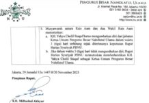Rais Aam Makzulkan Ketum PBNU Yahya Staquf Rais Aam Makzulkan Ketum PBNU Yahya Staquf