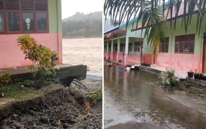 Banjir Hanyutkan SDN Bivak dan 25 Rumah Warga